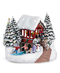 Thomas Kinkade Skater's Pond Collectible from Martha Mae's Floral & Gifts in McDonough, GA