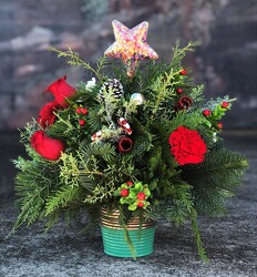 Merry Christmas Tree from Martha Mae's Floral & Gifts in McDonough, GA