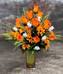 Orange Roses Silk Bouquet  from Martha Mae's Floral & Gifts in McDonough, GA