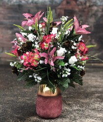 Pink Lily Silk Bouquet from Martha Mae's Floral & Gifts in McDonough, GA
