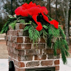 Holiday Mailbox Swag Large from Martha Mae's Floral & Gifts in McDonough, GA
